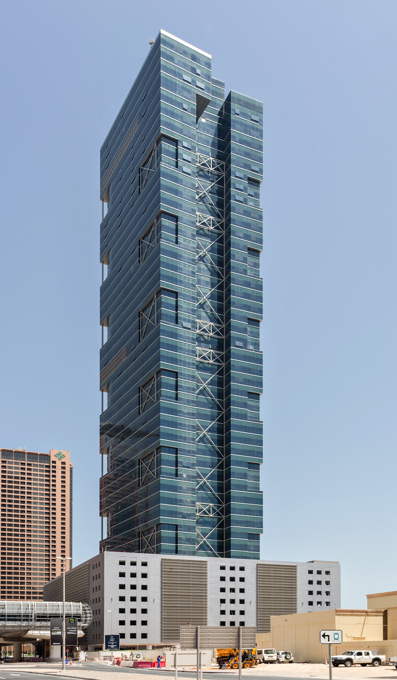 The One Tower, Dubai - View from the southeast. © Mathias Beinling
